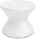 Ledge Lounger in-Pool Side Table with 2” Umbrella Hole - White Tanning Ledge Furniture for in-Water Use up to 10” Deep - UV20 Rated Resin, No-Rust Pool Deck Furniture for Baja Shelves & Sun Shelves by LedgeLounger