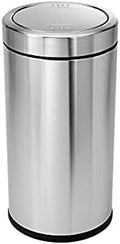 simplehuman 55 Liter / 14.5 Gallon Commercial Swing Top Trash Can, ADA-Compliant, 11-20 Gallons, Brushed Stainless Steel by Unknown