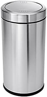 simplehuman 55 Liter / 14.5 Gallon Commercial Swing Top Trash Can, ADA-Compliant, 11-20 Gallons, Brushed Stainless Steel by Unknown