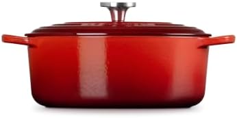 Le Creuset Enameled Cast Iron Oval Dutch Oven, 5 qt., Cerise/Crucible - Image 4
