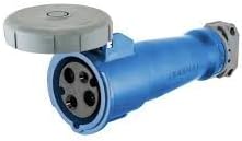 Hubbell HBL320C6W Pin and Sleeve IEC Watertight Connector, 2 Pole, 3 Wire, 20 amp, 250V - Image 2