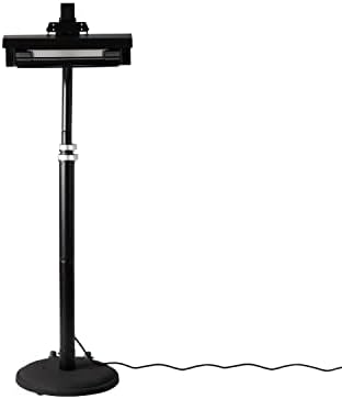 Fire Sense 02678 Telescoping Offset Pole Mounted Infrared Patio Heater With Wheels 1500 Watt Indoor Outdoor Powder Coated Steel Tip over Protection System Cover Included - Black - Image 4