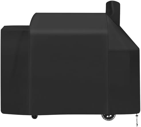 Grill Cover for Pit Boss 1600 Pro Series Elite Wood Pellet Smoker Parts Outdoor Accessory PB1600PS1 Sportsman PB1600SPW 600D Heavy Duty Anti-Fade Waterproof 30939 31818 by Unidanho