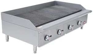 Kratos 48" Commercial Gas Charbroiler Countertop 4-Burner Grill - Image 2