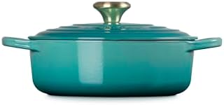 Le Creuset Enameled Cast Iron Round Wide Dutch Oven, 3.5 qt., Riviera - Image 4
