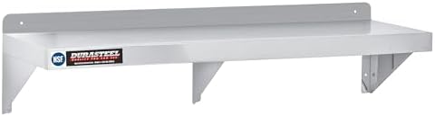 DuraSteel Stainless Steel Wall Shelf - 60" Wide x 12" Deep Commercial Grade - NSF Certified - Industrial Appliance Equipment (Restaurant, Bar, Home, Kitchen, Laundry, Garage and Utility Room) - Image 4