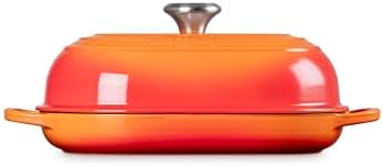 Le Creuset Enameled Cast Iron Oval Bread Oven, 11.5 inch, Flame - Image 4