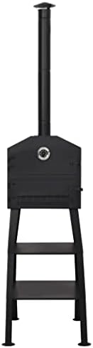 Outdoor Pizza Oven Charcoal Fired with 2 Fireclay Stones, Portable Outside Stainless Steel Pizza Grill, Professional Outdoor Pizza Oven Pizza Maker or Pizzas Bread Cakes or Pies (Style B) - Image 3