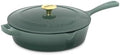 Cuisinart Chef's Classic Enameled Cast Iron Dutch Oven with Lid, Porcelain Enameled Interior, Oven Safe, Induction Compatible, 12-Inch, Chicken Fryer, Sea Glass Green by Cuisinart