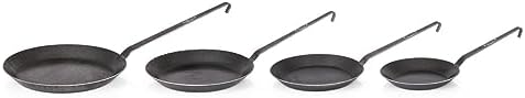 Petromax Wrought Iron Skillet, Long Handle Pan Conducts Heat Evenly, Indoor/Outdoor Camping Cookware for Campfire or Home Kitchen Use, Stove to Table Serveware - Image 3