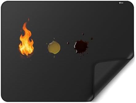 FLASLD Under BBQ Mat, 36x48 inches Large Under Grill Mats for Outdoor Grill, Double-Sided Fireproof Protective Mat, Oilproof Waterproof BBQ Fire Pit Fireplace Mat - Image 7