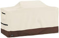 110 Inch Extra Large Grill Cover Kitchen Island Cover Large Island Grill Cover for Outdoor Grill Outdoor Kitchen Cover Heavy Duty Waterproof 110" L x 44" W x 48" H, Beige and Brown by UNARK