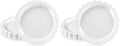 NatNarr 30 Pcs Dessert Plates Disposable, 7 Inch Scalloped White Plates Small Cake Birthday Plate for Wedding, Birthday, Bridal Shower (Pack of 2) by NatNarr