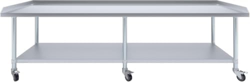 96" x 30" Stainless Equipment Stand, 375 lb + Casters - Express KitchQuip - Image 2