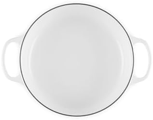 Le Creuset Enameled Cast Iron Round Wide Dutch Oven, 3.5 qt., White - Image 3