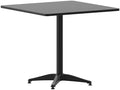 Flash Furniture 31.5 in Indoor/Outdoor Square Table with Base, Black by FlashFurniture