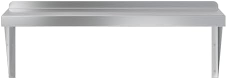 AmGood 12" x 30" Stainless Steel Wall Shelf | Appliance & Equipment Metal Shelving | Kitchen, Restaurant, Garage, Laundry, Utility Room | Heavy Duty | Turned-Down Edge | NSF Certified - Image 4