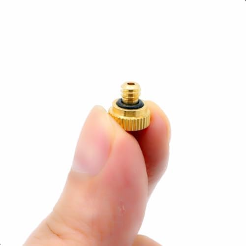 10Pcs Brass Misting Nozzle - 0.004" Orifice (0.1mm) Dia 10/24 UNC Replacement Heads for Outdoor Cooling System (0.1mm) - Image 3