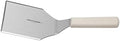 Dexter Russell S285-4PCP Hamburger Turner, 5" x 4" Stainless Steel Blade, Offset, Solid, Beveled Edge, Heavy Duty Design, Balanced Build, Textured White Polypropylene Handle, Made in USA by Dexter-Russell
