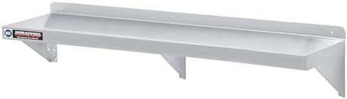 DuraSteel Stainless Steel Shelf - 72 Inch Wide x 14 Deep Commercial NSF Mounted Metal Wall Shelf Pantry Organizer Garage Storage Shelves - Rack Shelving Restaurant Kitchen Units Laundry Utility Room by DuraSteel