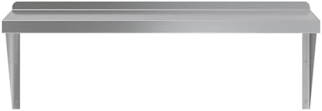 AmGood 14" x 36" Stainless Steel Wall Shelf | Appliance & Equipment Metal Shelving | Kitchen, Restaurant, Garage, Laundry, Utility Room | Heavy Duty | Turned-Down Edge | NSF Certified - Image 4