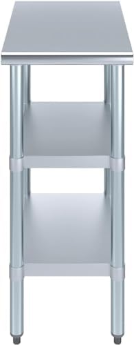 Stainless Steel Work Table with Second Undershelf (30x12) - Image 4