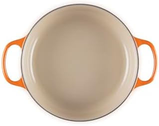 Le Creuset Enameled Cast Iron Round Wide Dutch Oven, 3.5 qt., Flame - Image 3