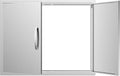 Outdoor Kitchen Door 36W X 23H, Stainless Steel Double BBQ Access Door for BBQ Island or Grilling Station by KODOM