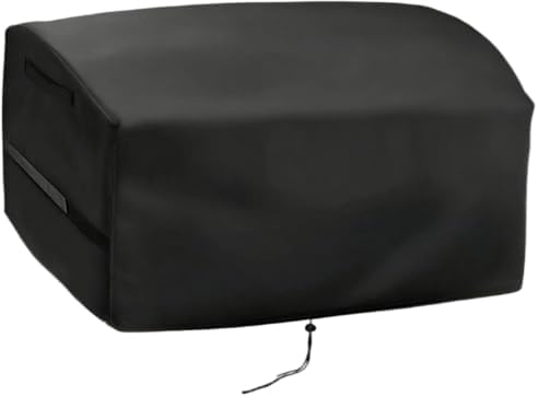 34 in Mini Gas Grill Cover for Outdoor Tabletop Griddle with Folding Table by Guisong