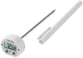 Taylor Instant Read Digital Meat Thermometer for Grill, BBQ & Kitchen, NSF Approved, Fast Internal Temperature Readings, F/C Switchable Display, Battery Included, Pocket Sleeve Clip, White by Taylor