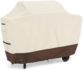 Grill Cover for Outdoor Grill 48 Inch for Weber Grill Covers Heavy Duty Waterproof BBQ Covers for Outside 48 Inch Weber Spirit 2 Grill Cover 48" L x 18" W x 42" H (Beige and Brown) by UNARK