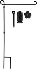 YEAHOME Garden Flag Holder Stand, Premium Yard Flag Holder Weather-Proof Metal Powder-Coated Flagpole with Clip and Stopper for Christmas Garden Flag, Outdoor Garden Decor Decoration by YEAHOME