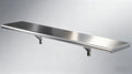 Concession Shelf 60"L x 14"W，22 gauge ASTM 304 Stainless Steel Folding Serving Food Shelf ，Wall Mount Shelving , Stainless Steel Shelf For Food Truck, grill area,BBQ working table, Restaurant .NSF by Picesa