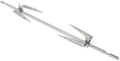 Alipis Stainless Steel Air Fryer Forks Set 13.38In Roast Chicken Forks for Rotisserie Rod Adjustable Grill Forks for Home Barbecue Oven and Outdoor Cooking by Alipis