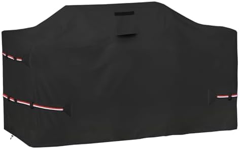 86 Inch Island Grill Cover - 600D Heavy Duty Waterproof All Weather Protection Outdoor Cover,Black by Osileyo
