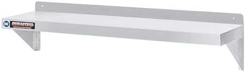DuraSteel Stainless Steel Shelf - 48 Inch Wide x 14 Deep Commercial NSF Mounted Metal Wall Shelf Pantry Organizer Garage Storage Shelves - Rack Shelving Restaurant Kitchen Units Laundry Utility Room by DuraSteel
