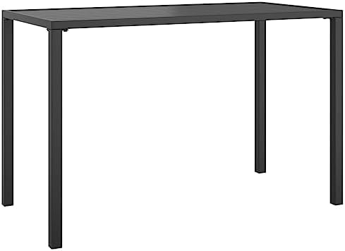 Patio Dining Table Anthracite 43.3"x21.3"x27.6" Steel, Outdoor Patio Furniture Set, Garden Furniture Set, Poolside Lounge Furniture for Patio, Garden, and Poolside - Image 2
