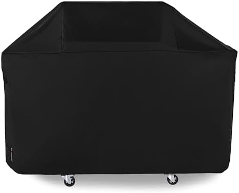 Suphomeware 63 Inch BBQ Grill Cover for New 2022 Weber Genesis 300 Series, Heavy Duty Barbecue Covers Compared to Weber 7757, Black by SUPHOMEWARE
