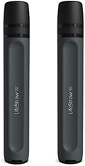 LifeStraw Peak Personal Water Filter Straw, Dark Mountain Gray, 2PK by Unknown