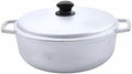 IMUSA 7.5 Quart Traditional Natural Made in Colombia Caldero with Lid for Cooking and Serving,Silver by VisitIMUSA