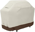 Amazon Basics Gas Grill Barbecue Cover, Weather Resistant, Anti-UV Protection with Secure Straps, Waterproof, 60 inch, Medium for Outdoor Grills, Beige by AmazonBasics