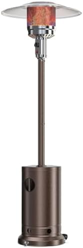 DUMOS 48,000 BTU Propane Patio Heater with Wheels, Outdoor Gas Heater by DumosLifestyle