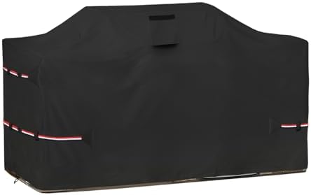Bitubi 86 Inch Island Grill Cover - 600D Heavy Duty Waterproof All Weather Protection Extra Large Grill Cover,Black by PatioFurnitureCovers