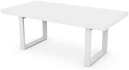 POLYWOOD® Edge Dining Table, White by Unknown