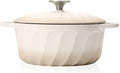 Enameled Cast Iron Dutch Oven Pot with Lid, 3 QT Small Dutch Oven by NSIRONS