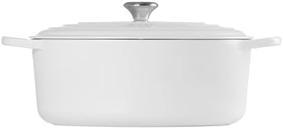 Le Creuset Enameled Cast Iron Oval Dutch Oven, 9.5 qt., White - Image 4