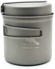 TOAKS Titanium 1100ml Pot with Pan by TOAKSOutdoor