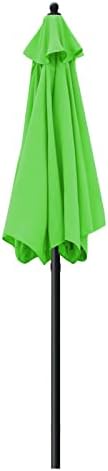 Sunnyglade 7.5' Patio Umbrella Outdoor Tilt Umbrella Crank Grass Green - Image 6
