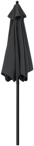 Sunnyglade 7.5' Patio Umbrella Outdoor Table Umbrella Tilt Crank Black - Image 6