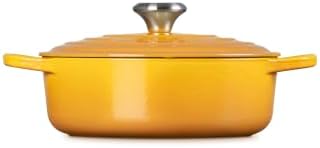 Le Creuset Enameled Cast Iron Round Wide Dutch Oven, 3.5 qt., Nectar - Image 3